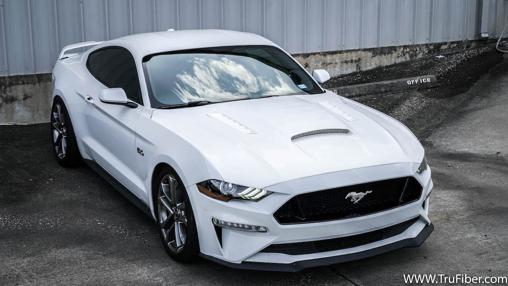 2018-2019 S550 Mustang Fiberglass A72 Ram Air Hood