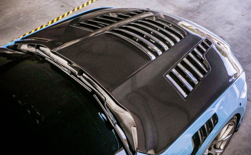 2018-2020 S550 Mustang Carbon Fiber A88 Heat Extractor Hood - EXCLUSIVE