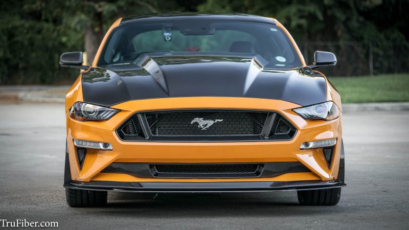 2018-2023 S550 Mustang Carbon Fiber Front LG353 Bumper Upper Grille