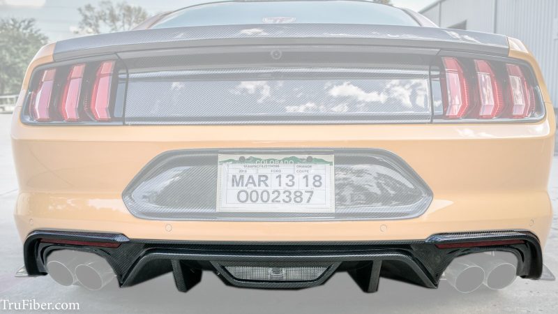 2018 S550 Mustang Carbon Fiber LG355 Rear Diffuser