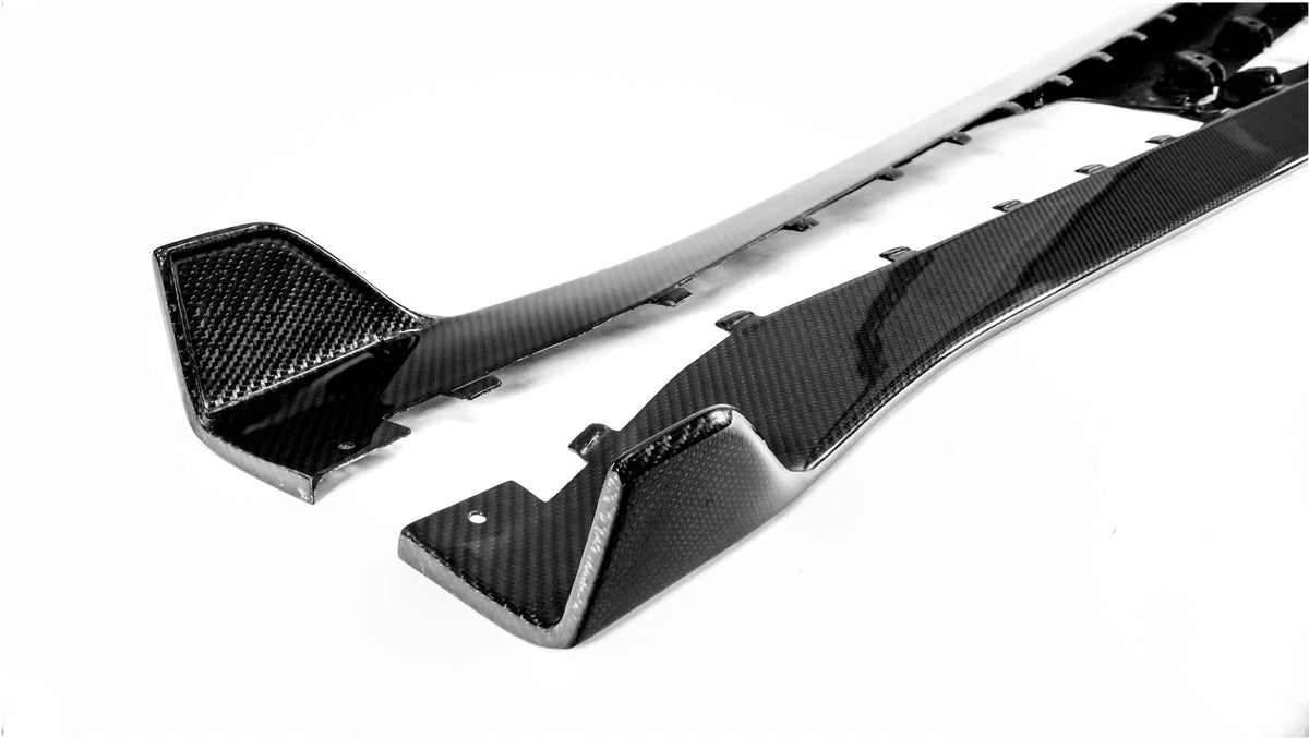 2020–2022 S550 Mustang GT500 Carbon Fiber XR19-AC Side Skirts