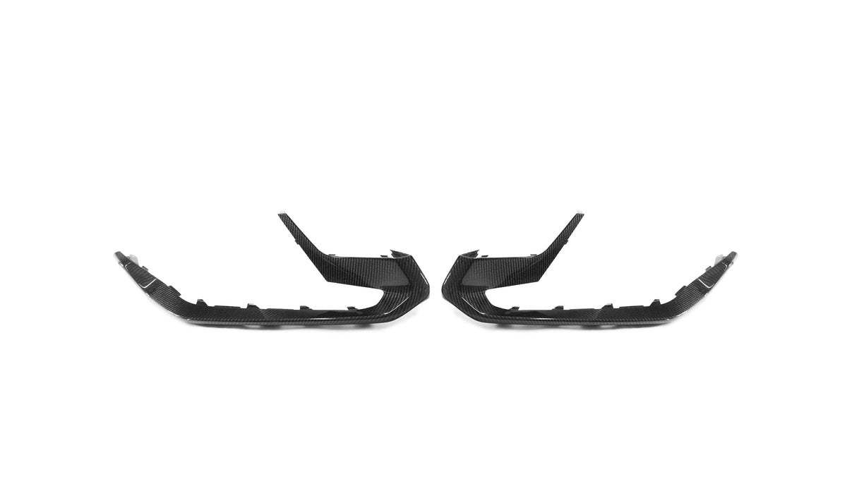 2022-2023 S550 Mustang GT500 Carbon Fiber LG533KR Front Bumper Lower Trims - Exclusive