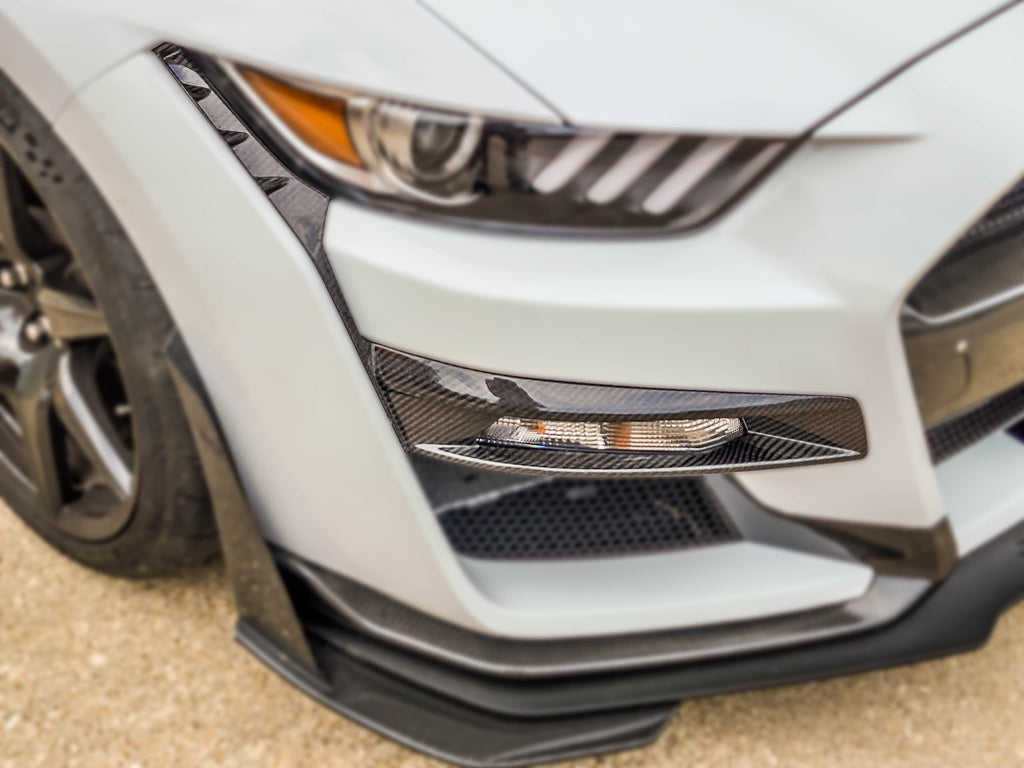 2022-2023 S550 Mustang GT500 Carbon Fiber LG534KR Turn Signal Bezels - Exclusive