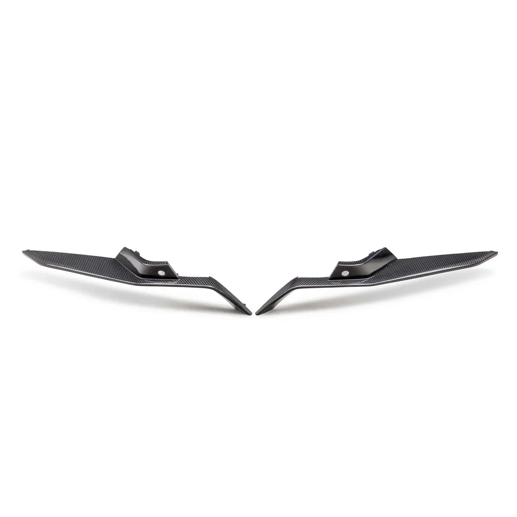 2022–2027 Corvette C8 Z06 / E-Ray / Grand Sport Dry Gloss Carbon Fiber Front Lower Grille Pair