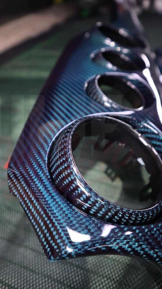 2015-2023 Mustang S550 Blue Carbon Fiber Dashboard Trim