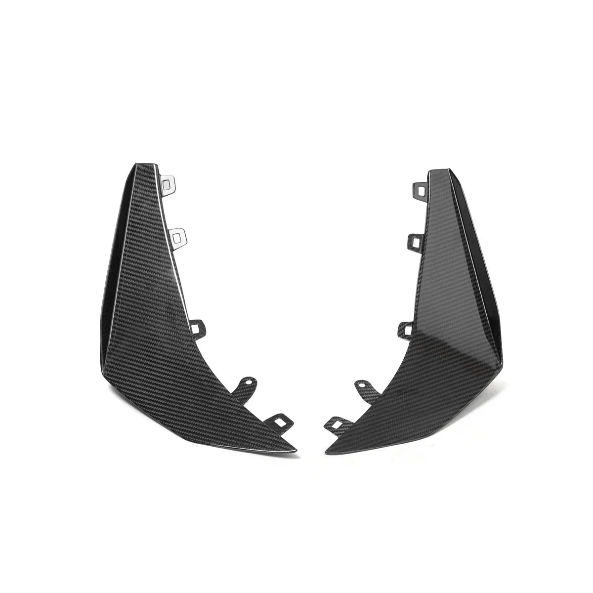 2023–2027 Corvette C8 Z06 / E-Ray Type Z07 Dry Gloss Carbon Fiber Front Canards