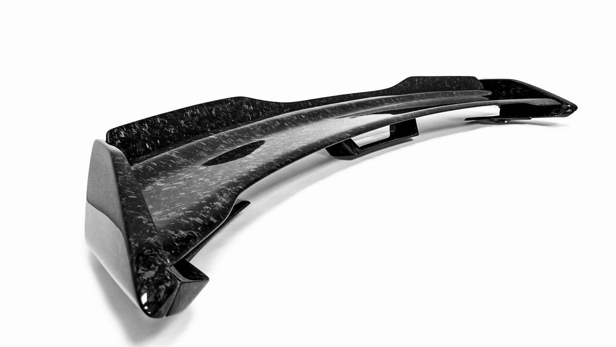 2024-2026 S650 Mustang Dark Horse Forged Carbon Fiber DCA83 Spoiler w/ Wicker Bill - EXCLUSIVE