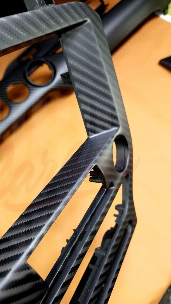 2015-2023 Mustang S550 4x4 Twill Matte Carbon Fiber Navigation Bezel
