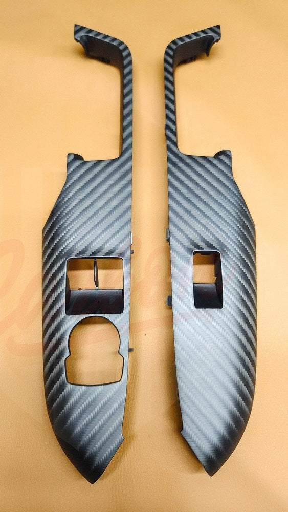 2015-2023 Mustang S550 4x4 Twill Matte Carbon Fiber Window Switch Panel