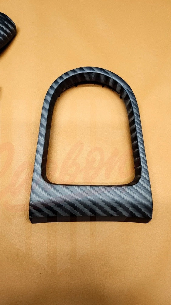 2015-2023 Mustang S550 4x4 Twill Matte Carbon Fiber Shifter Bezel