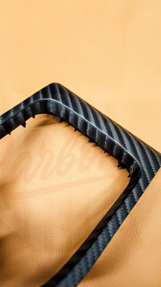 2015-2023 Mustang S550 4x4 Twill Matte Carbon Fiber Shifter Bezel
