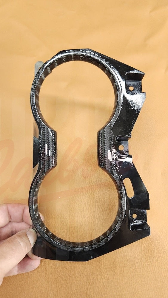 2015-2023 Mustang S550 Wide Twill Carbon Fiber Cupholder