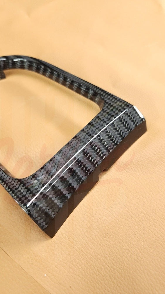 2015-2023 Mustang S550 Wide Twill Carbon Fiber Shifter Bezel