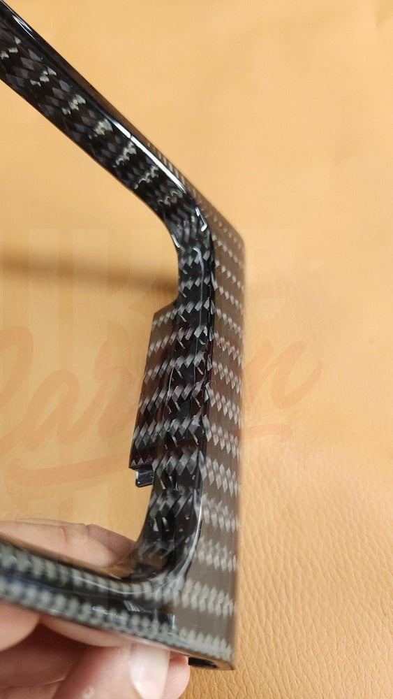 2015-2023 Mustang S550 Wide Twill Carbon Fiber Shifter Bezel
