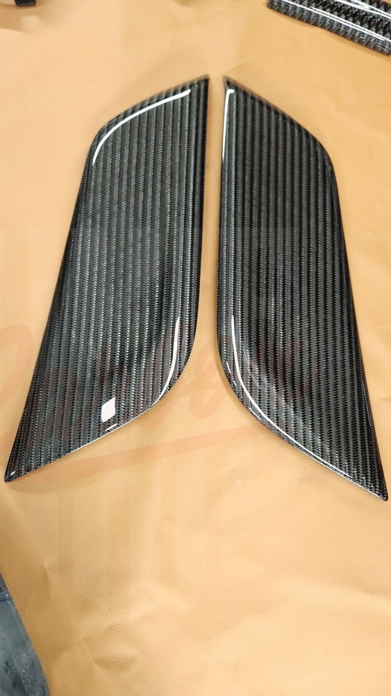 2015-2023 Mustang S550 Wide Twill Carbon Fiber Knee Pads