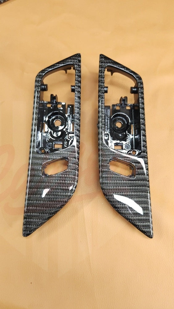 2015-2023 Mustang S550 Wide Twill Carbon Fiber Active Door Handles