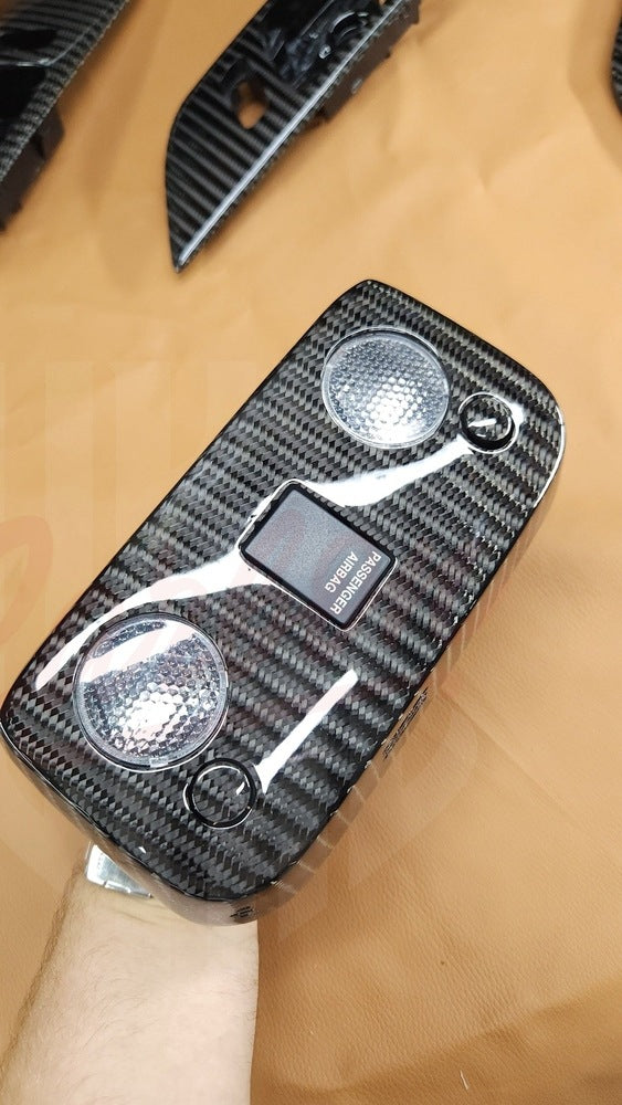 2015-2023 Mustang S550 Wide Twill Carbon Fiber Dome Lighs