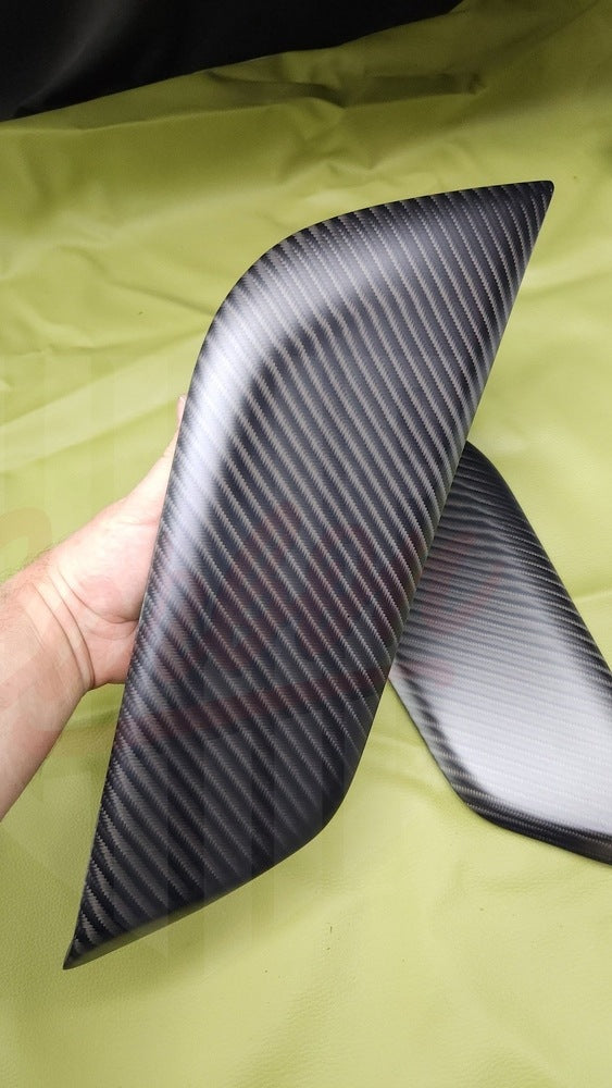 2015-2023 Mustang S550 4x4 Twill Matte Carbon Fiber Knee Pads