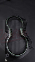 2015-2023 Mustang S550 Matte Reflective Green Carbon Fiber Cup Holder