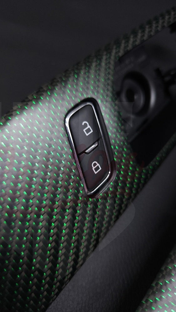 2015-2023 S550 Mustang Matte Reflective Green Carbon fiber Active Door Handle