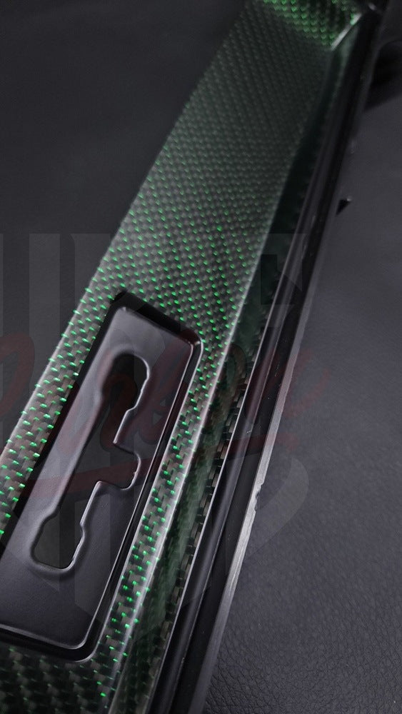 2015-2023 Mustang S550 Matte Reflective Green Dashboard Trim With Chassis #