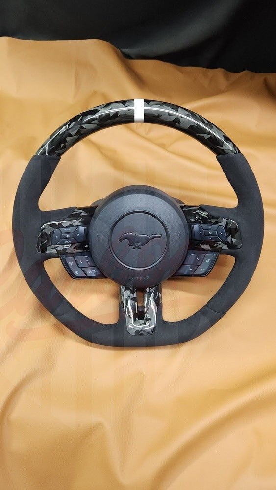 2015-2023 Mustang S550 Forged Carbon Fiber Steering Wheel