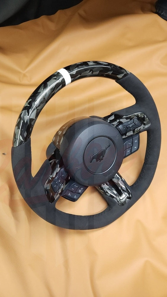 2015-2023 Mustang S550 Forged Carbon Fiber Steering Wheel