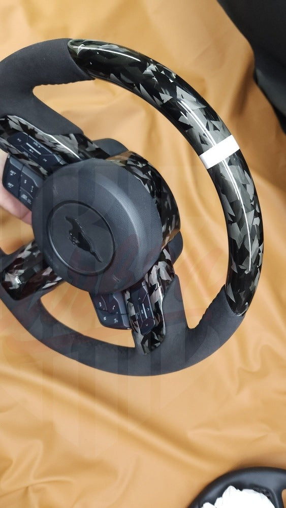 2015-2023 Mustang S550 Forged Carbon Fiber Steering Wheel