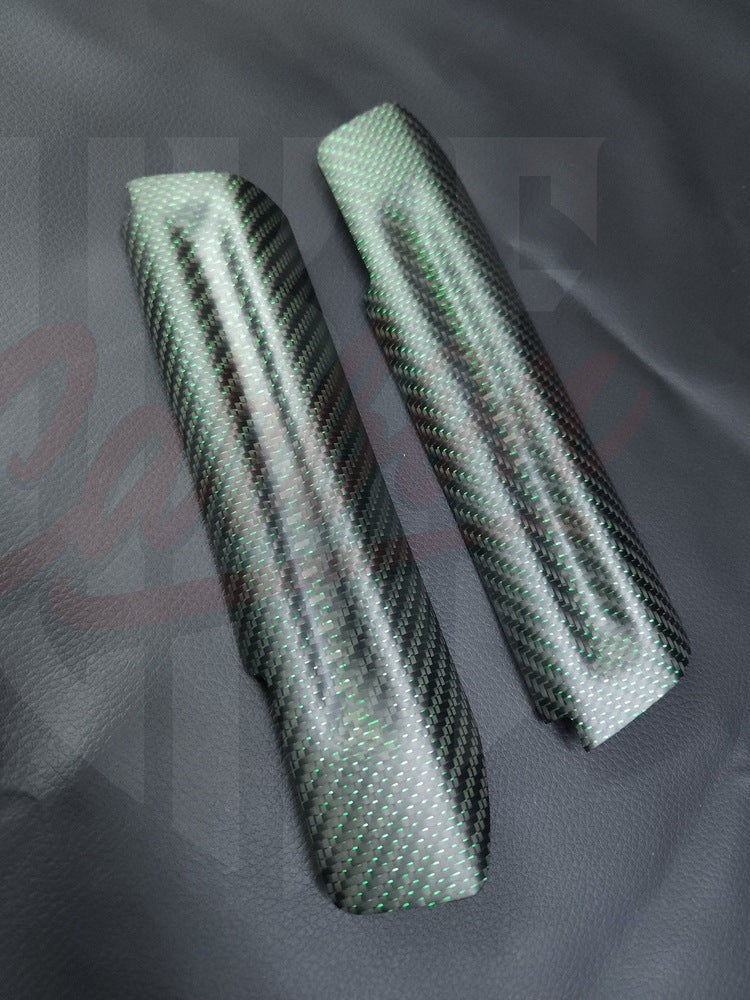 2015-2023 Mustang S550 Matte Reflective Green Carbon Fiber Door Handle