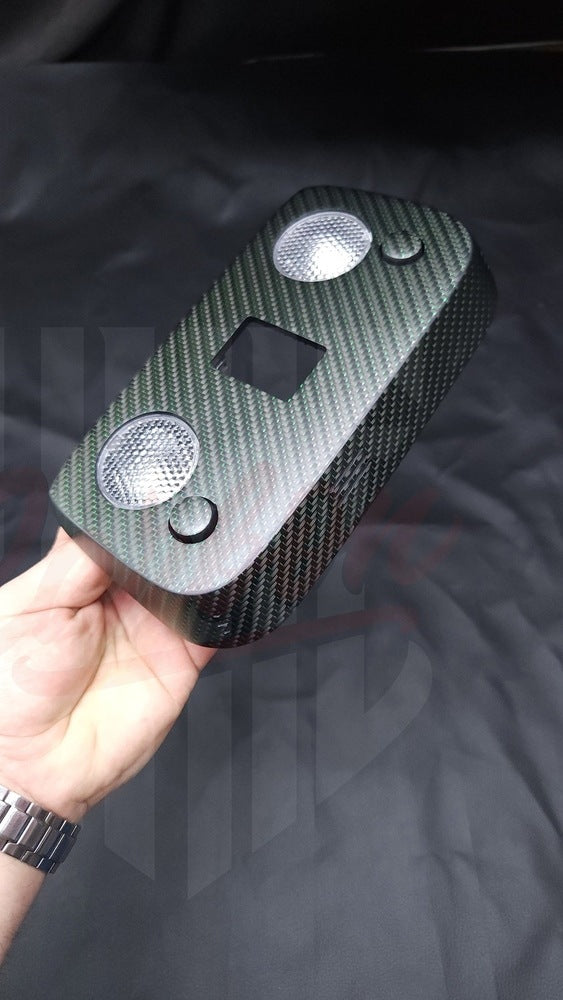 2015-2023 Mustang S550 Matte Green Reflective Carbon Fiber Dome Lights