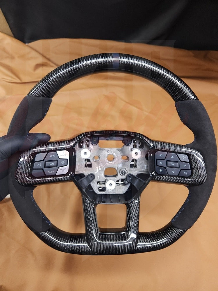 2024+ Mustang S650 Carbon Fiber Steering Wheel "Upper & Lower Carbon Fiber"