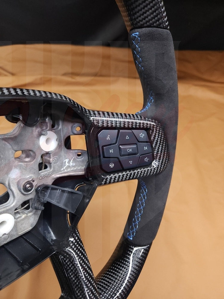 2024+ Mustang S650 Carbon Fiber Steering Wheel "Upper & Lower Carbon Fiber"