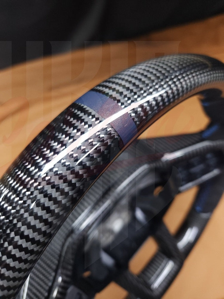 2024+ Mustang S650 Carbon Fiber Steering Wheel "Upper & Lower Carbon Fiber"