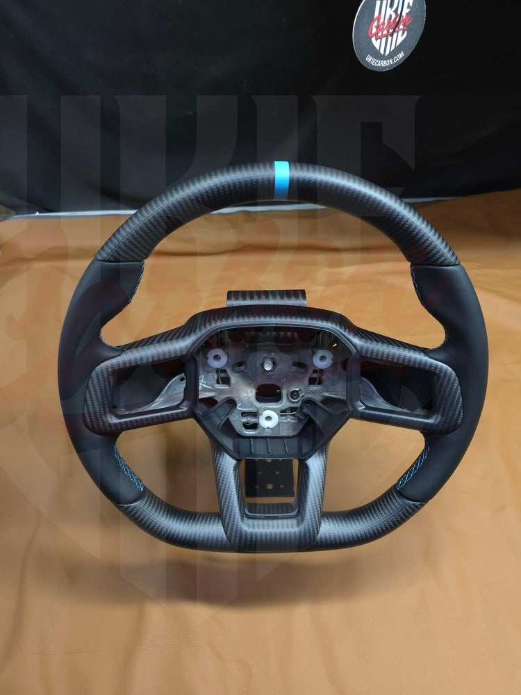 2024+ Mustang S650 Matte Carbon Fiber Steering Wheel