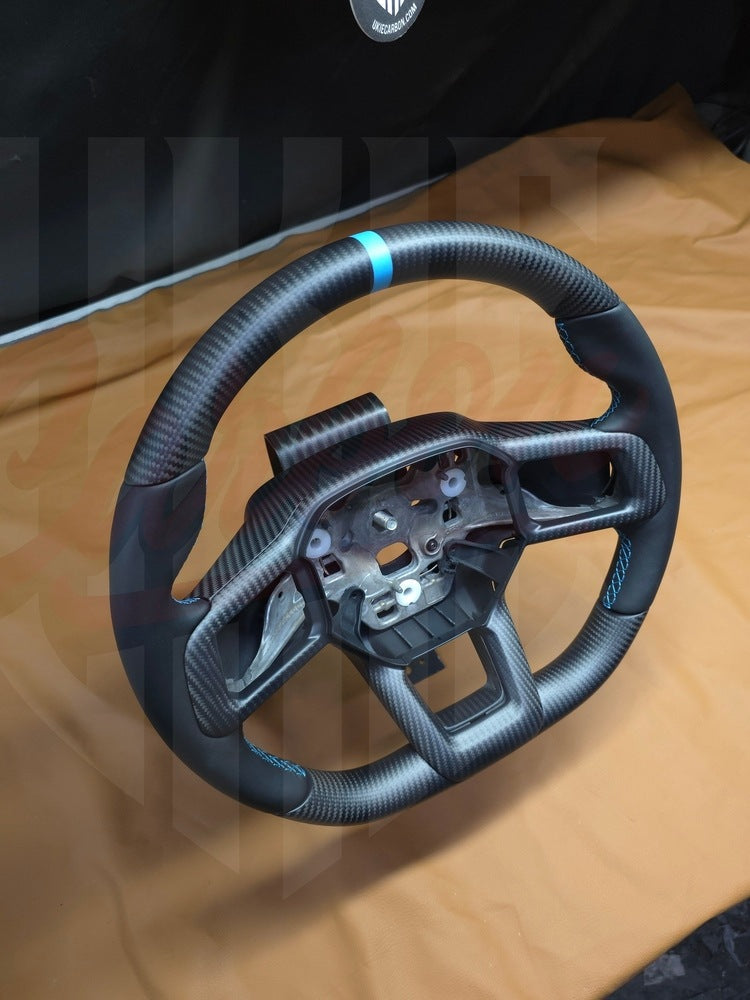 2024+ Mustang S650 Matte Carbon Fiber Steering Wheel
