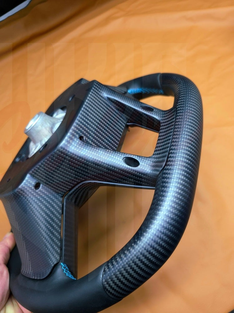 2024+ Mustang S650 Matte Carbon Fiber Steering Wheel