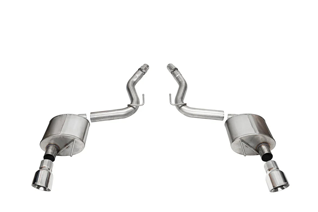 Corsa 24+ Ford Mustang GT Axle-Back 3.0in Single Rear Exit w/4.5in Tips