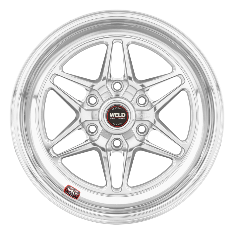 Weld S81 HD 15x10 / 6x139.7 / 6.5 BS / 3.54 HB - Polished Center - Polished Shell - Non-BL Wheel