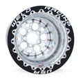 Weld Magnum 15x15 / 5x4.5 / 5 BS / 3.18 HB - Polished Center - Polished Shell - Black DBL Wheel