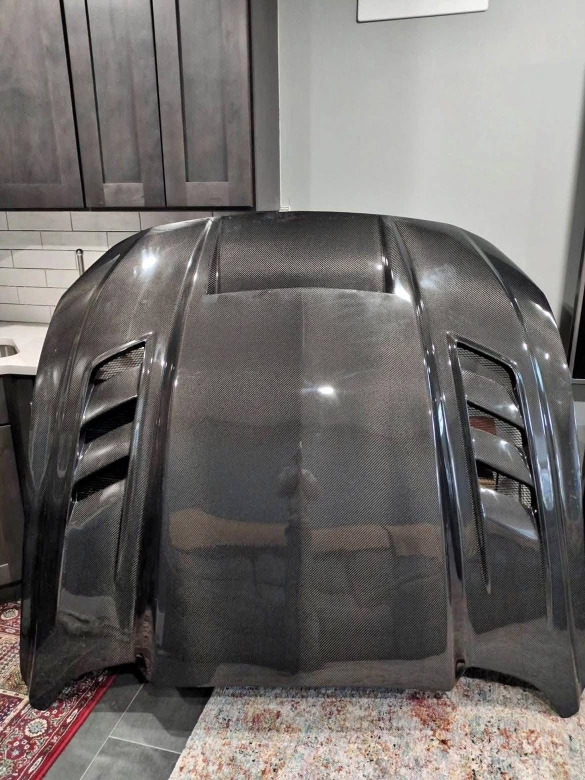 2015–2023 Ford Mustang GT500 Style Carbon Fiber Hood image 0