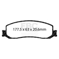 EBC 12 Ford F250 (inc Super Duty) 6.2 (2WD) Extra Duty Front Brake Pads