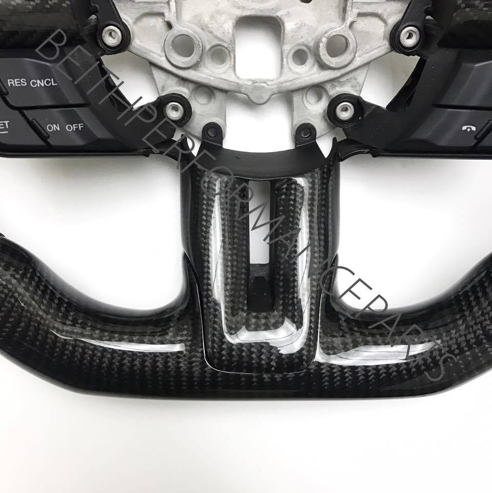 2015+ Mustang Carbon – *New Style* Red Stitch, Red Stripe *New Release!*