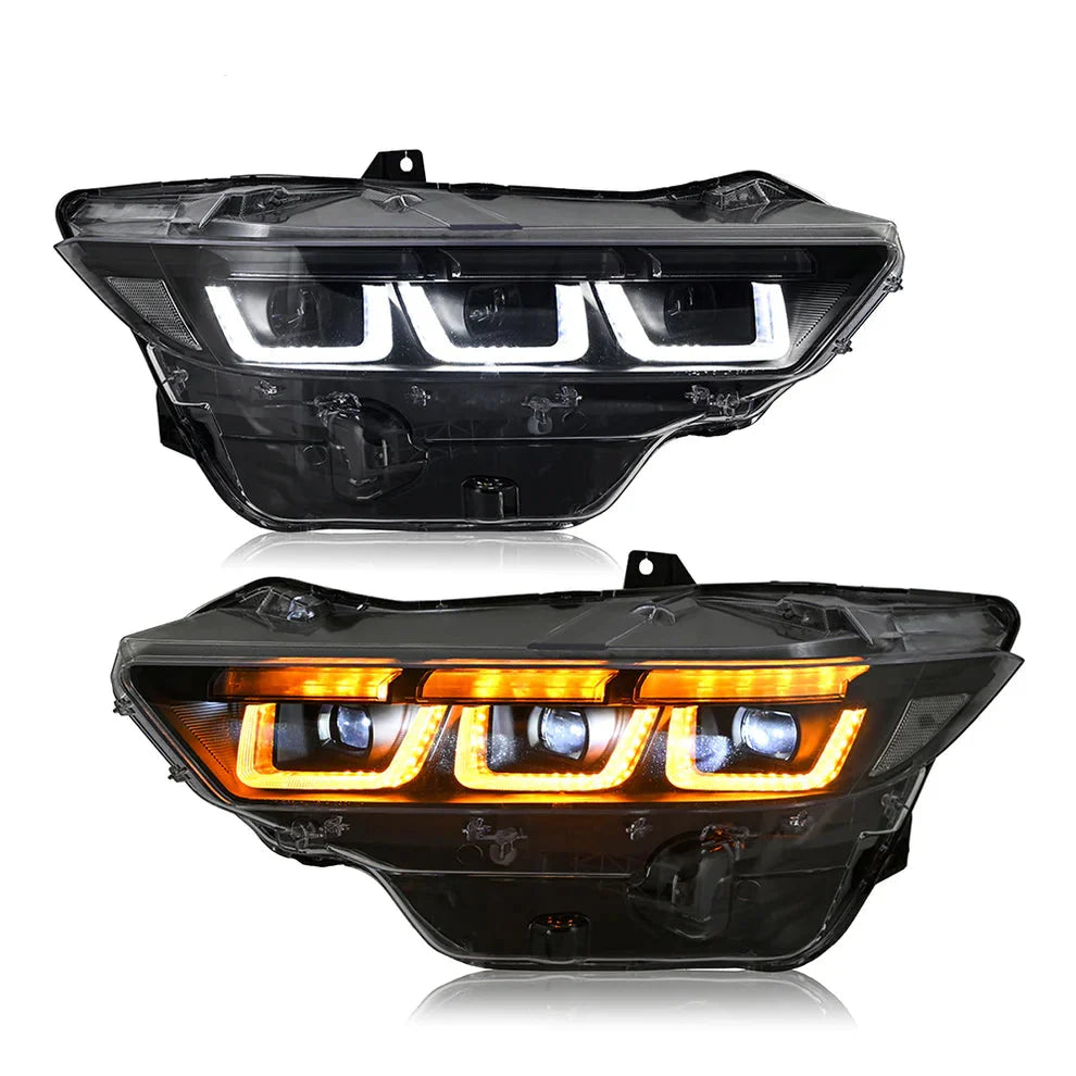 2024+ Ford Mustang Triple Projector LED Headlights (Pair)
