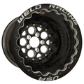 Weld Magnum 16x16 / 5x4.75 / 5 BS / 3.18 HB - Black Center - Black Shell - Black DBL Wheel