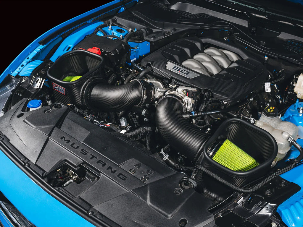 AWE S-FLO Carbon Fiber Intake System for 2024–2026 Ford Mustang GT & Dark Horse 5.0L – High-Flow Performance Intake