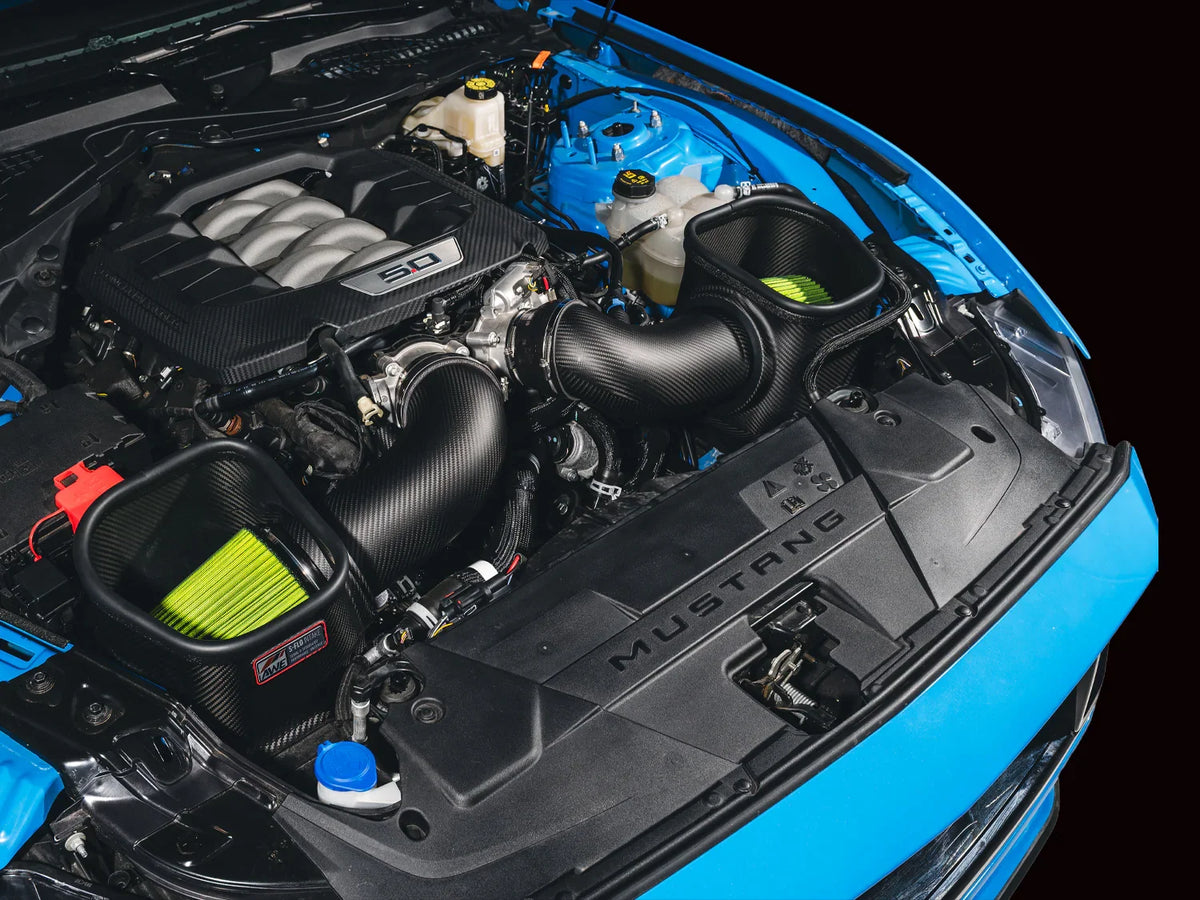 AWE S-FLO Carbon Fiber Intake System for 2024–2026 Ford Mustang GT & Dark Horse 5.0L – High-Flow Performance Intake