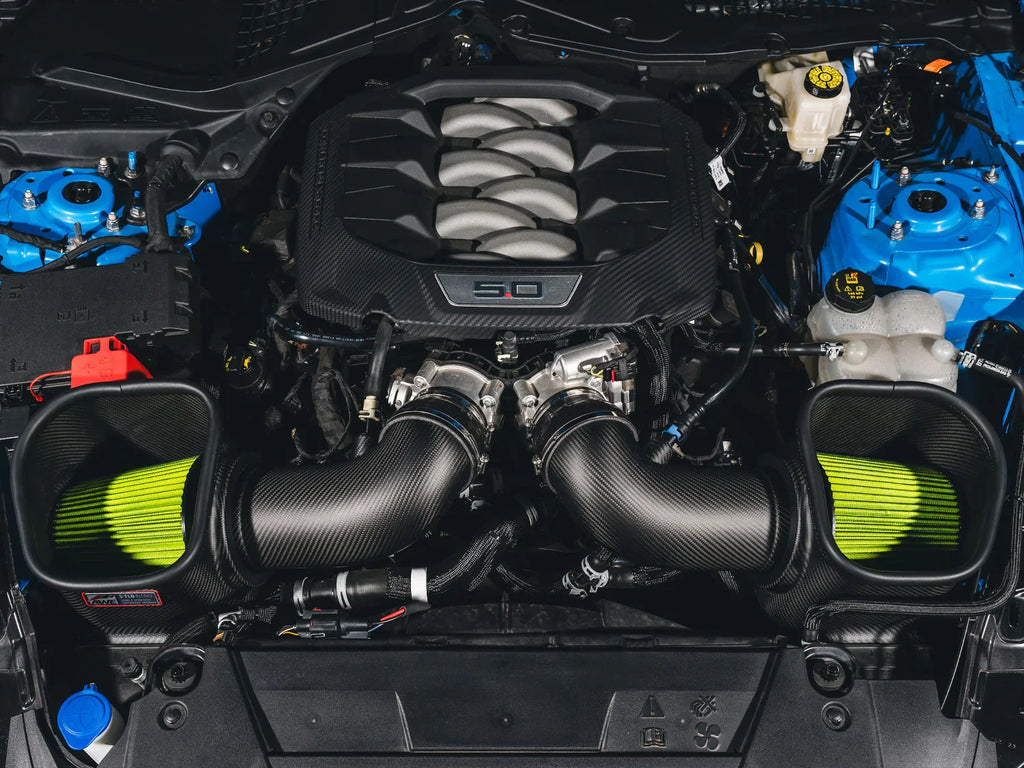 AWE S-FLO Carbon Fiber Intake System for 2024–2026 Ford Mustang GT & Dark Horse 5.0L – High-Flow Performance Intake