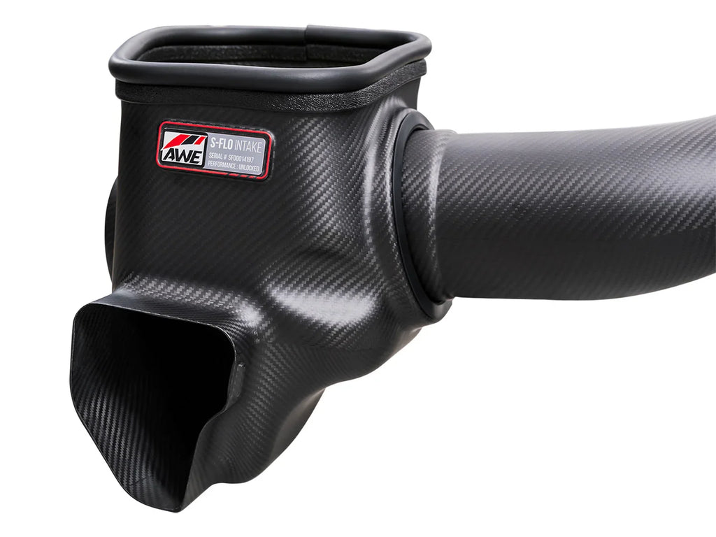 AWE S-FLO Carbon Fiber Intake System for 2024–2026 Ford Mustang GT & Dark Horse 5.0L – High-Flow Performance Intake