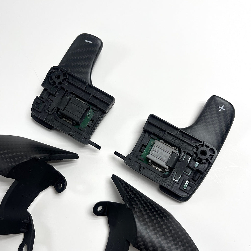 2015+ Ford Mustang – Matte Carbon Trim + Paddles