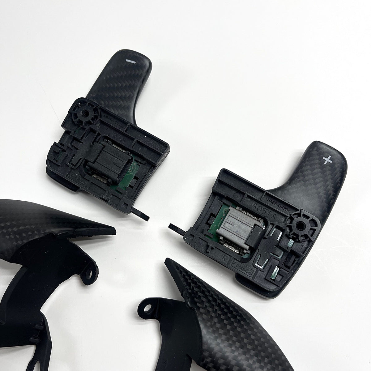 2015+ Ford Mustang – Matte Carbon Trim + Paddles